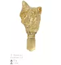 Japan Chin - Brosche mit Clip, vergoldeter Startnummernhalter, elegante Hundeaustellungsnadel der Marke Art-Dog