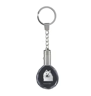 Spitz japonais - pendentif avec une photo de chien, porte-clés en cristal dans une boîte cadeau, un cadeau unique par Art-Dog