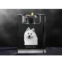 Japan-Spitz, Japanischer Spitz, Nihon Supittsu - Kerzenhalter mit Hundefoto, Teelichthalter aus Kristall, personalisiertes Geschenk der Marke Art-Dog
