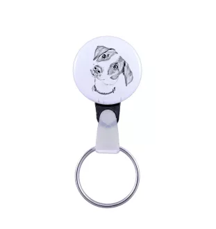 Jack Russell Terrier - keychain with a dog portrait, pendant with the brand's own Art-Dog graphics