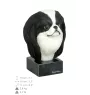 Épagneul japonais, Chin - figurine peinte, statue, sculpture, réalisée par l'artiste, marque Art-Dog