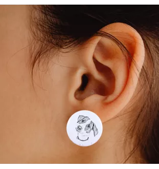 Jack Russell Terrier - unique dog earrings, your pet on a keychain, Art-Dog's own brand