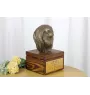 Japan Chin - Eine Ascheurne für Hunde mit einer Statuette, eine kleine Urne für Hunde, eine personalisierte Urne mit dem Porträt eines Hundes von der Marke Art-Dog.