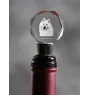 Japan-Spitz, Japanischer Spitz, Nihon Supittsu - Flaschenverschluss, Weinverschluss aus Kristall mit Foto, personalisiertes Geschenk für Barkeeper der Marke Art-Dog