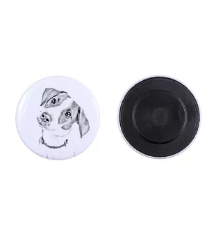 Jack Russell Terrier - aimant avec un œil de chien, exceptionnellement léger, aimant puissant, produit fabriqué à la main par la marque Art-Dog