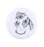 Jack Russell Terrier - aimant avec un œil de chien, exceptionnellement léger, aimant puissant, produit fabriqué à la main par la marque Art-Dog