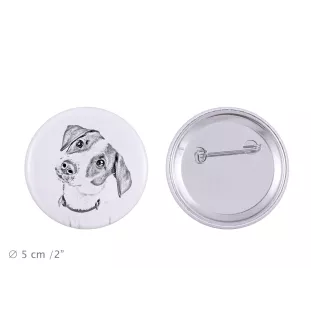 Jack Russell Terrier - Anstecknadel mit Ihrem Hund, fügen Sie Ihr eigenes Foto hinzu, Marke Art-Dog