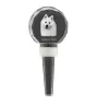 Japan-Spitz, Japanischer Spitz, Nihon Supittsu - Kristallflaschenverschluss, einzigartiger Weinverschluss mit Foto, personalisiertes Geschenk für Sommelier der Marke Art-Dog