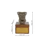 Jack Russell Terrier - Eine Ascheurne für Hunde mit einer Statuette, eine kleine Urne für Hunde, eine personalisierte Urne mit dem Porträt eines Hundes von der Marke Art-Dog.