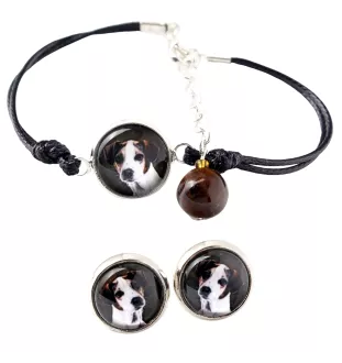 Jack Russell Terrier - ensemble de bijoux avec votre photo, accessoire féminin, article fait main, produit fabriqué à la main avec passion pour la création de la marque Art-Dog