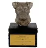 Jack Russell Terrier - an urn with an engraving and a sculpture of a dog, a handmade product by the Art-Dog brand.
