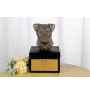 Jack Russell Terrier - an urn with an engraving and a sculpture of a dog, a handmade product by the Art-Dog brand.