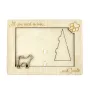 Jindo, Korea Jindo Dog, Chindo dog - Photo frame, engraved wooden frame, a lovely gadget for the dog lover by Art-Dog