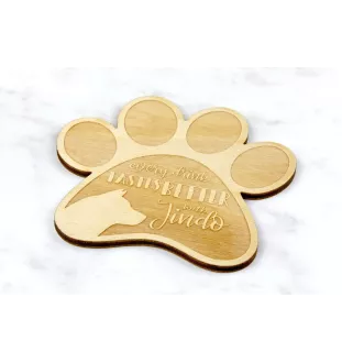 Koreanischer Jindo, Korea Jindo Dog, Jindo-gae - Tasse Untersetzer, graviert Untersetzer mit Hund, Geschenk für Hundeliebhaber von Art-Dog Marke