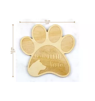 Jindo coréen, spitz coréen de Jindo - Sous-verre mug, sous-verre gravé avec chien, cadeau pour amoureux des chiens par la marque Art-Dog