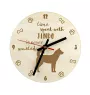 Koreanischer Jindo, Korea Jindo Dog, Jindo-gae - Uhr mit Hund, Holzuhr mit Gravur, personalisierte Uhr von Art-Dog
