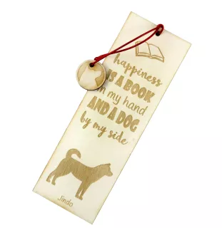 Koreanischer Jindo, Korea Jindo Dog, Jindo-gae - Lesezeichen mit Hund, personalisiertes Lesezeichen, Hundeaccessoire für Leser der Marke Art-Dog