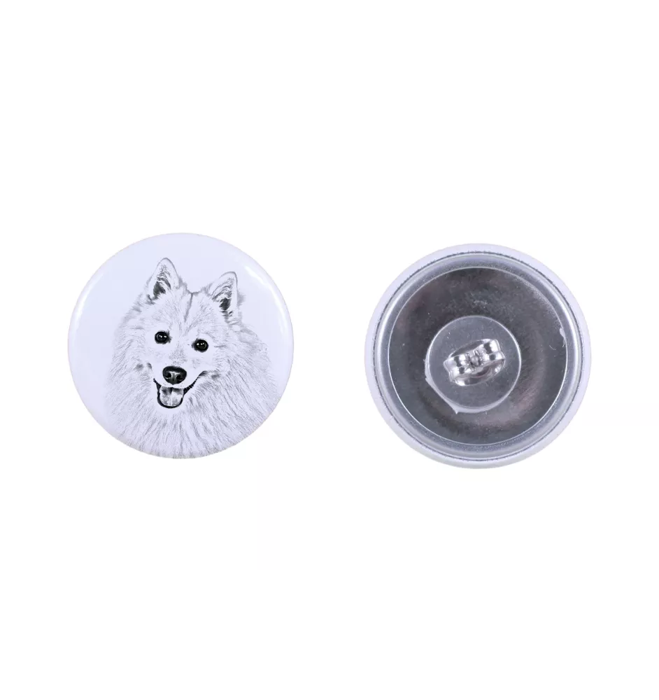 Japanese Spitz, Nihon Supittsu - unique dog earrings, your pet on a keychain, Art-Dog's own brand