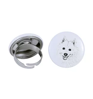 Spitz japonais - bijoux pour femmes avec l'image d'un chien, produit fait à la main, possibilité d'ajouter sa propre photo, marque Art-Dog