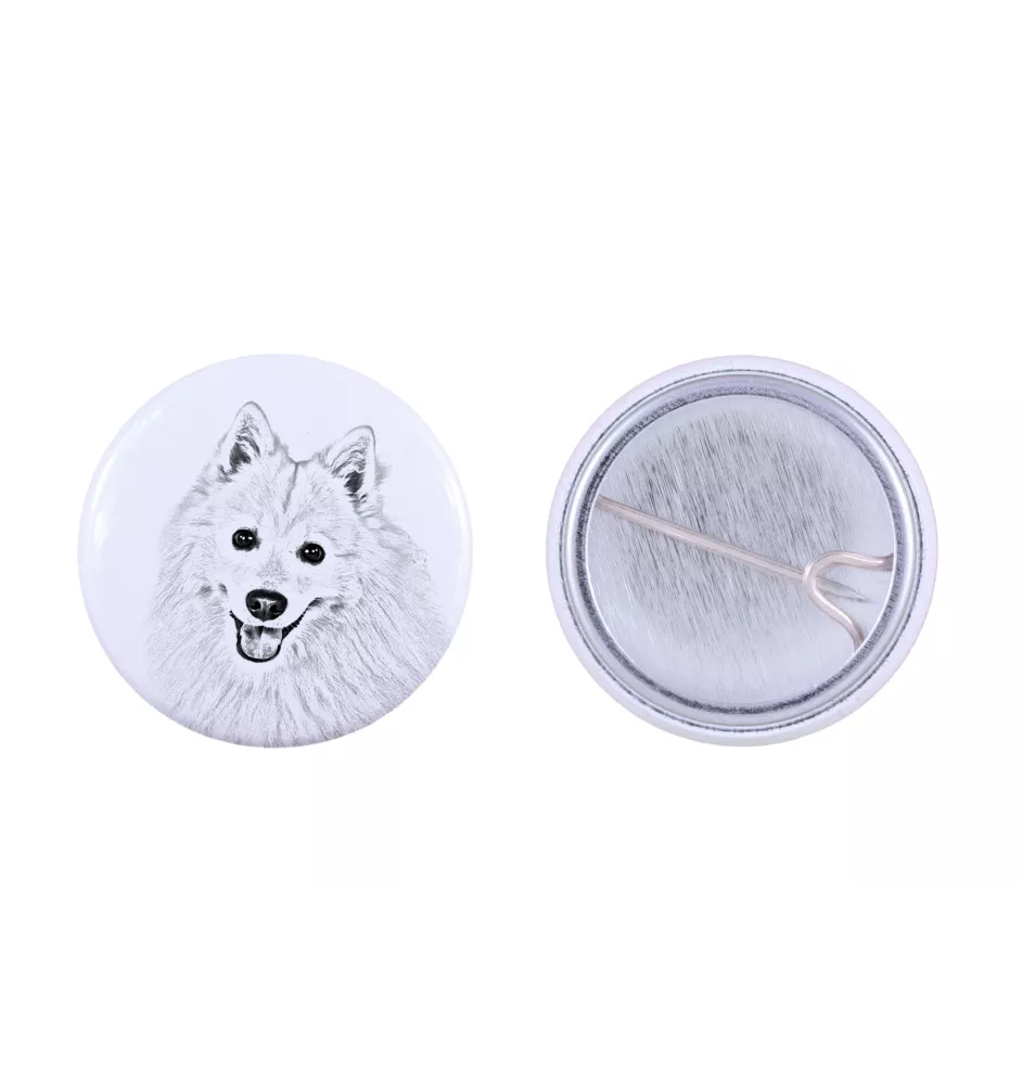 Spitz japonais - badge avec votre chien, ajoutez votre propre photo, marque Art-Dog
