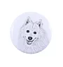 Spitz japonais - badge avec votre chien, ajoutez votre propre photo, marque Art-Dog