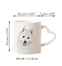Japan-Spitz, Japanischer Spitz, Nihon Supittsu - Tasse mit Hund, entzückende Tasse mit herzförmigem Henkel, universelles Geschenk der Marke Art-Dog