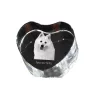 Japan-Spitz, Japanischer Spitz, Nihon Supittsu - Hundebild im Kristall, Kristallherz, einzigartiger Bilderrahmen der Marke Art-Dog
