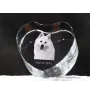 Spitz japonais - une photo de chien dans un cristal, un cœur en cristal, un cadre photo exceptionnel de la marque Art-Dog