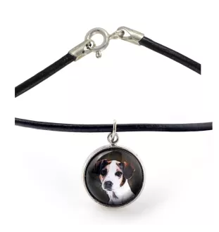 Jack Russell Terrier naszyjnik w pudełku ze zdjęciem Art-Dog