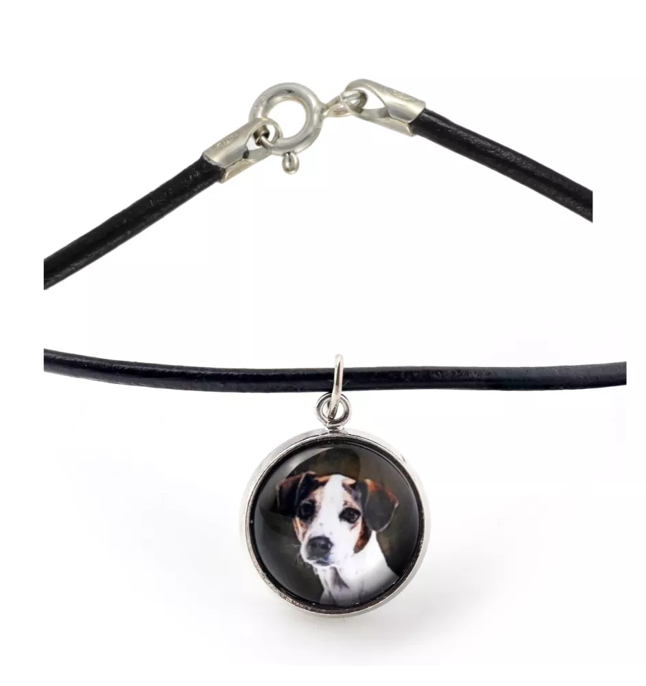 Jack Russell Terrier naszyjnik w pudełku ze zdjęciem Art-Dog