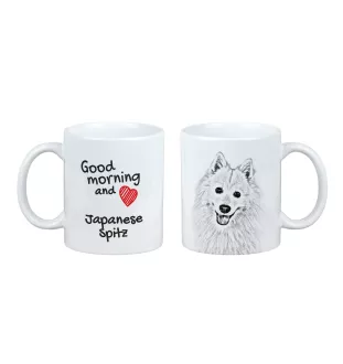 Japan-Spitz, Japanischer Spitz, Nihon Supittsu - Tasse mit Hund, Tasse mit Bild, personalisiertes Geschenk der Marke Art-Dog