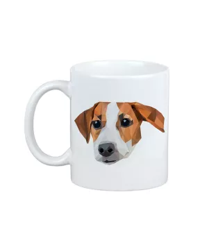 Jack Russell Terrier - tasse avec une photo et un motif de chien géométrique Art-Dog