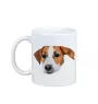 Jack Russell Terrier - Becher mit einem Bild und dem Schriftzug geometrischer Hund Art-Dog