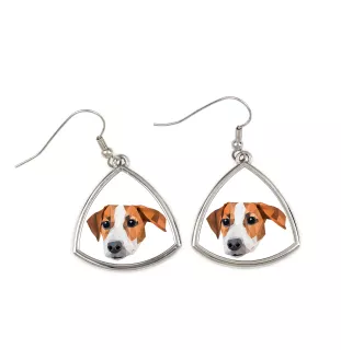 Jack Russell Terrier kolczyki geometryczny Art-Dog