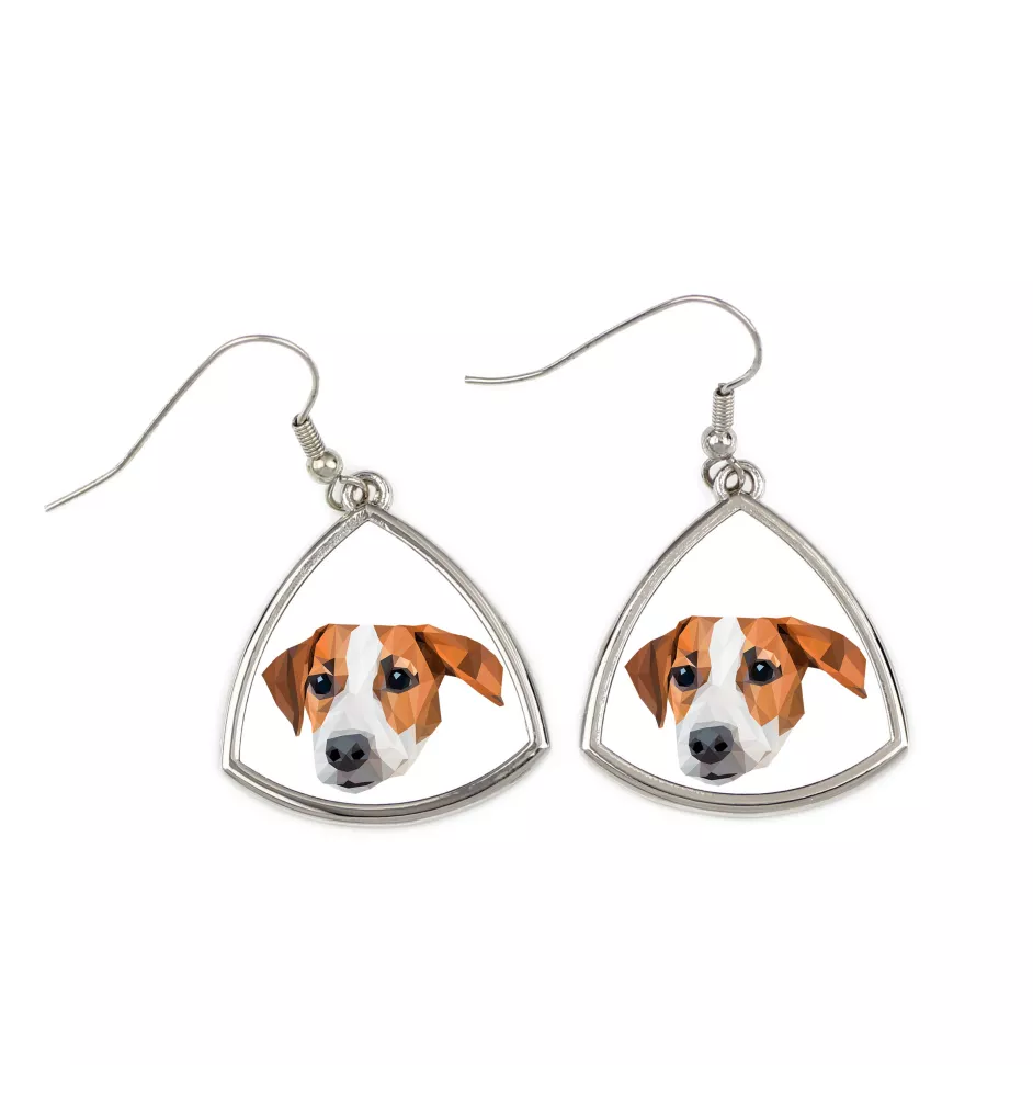Jack Russell Terrier kolczyki geometryczny Art-Dog