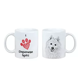 Japan-Spitz, Japanischer Spitz, Nihon Supittsu - Tasse mit Hund, entzückende Tasse mit Grafik, Geschenk mit Ihrem Foto von der Marke Art-Dog