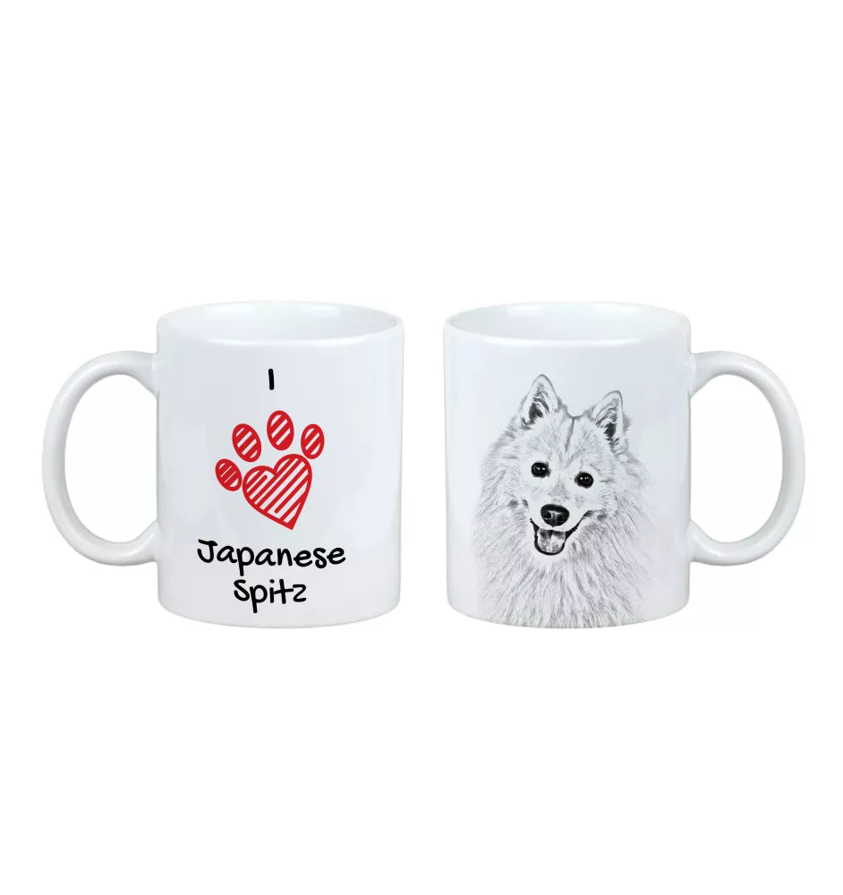 Japan-Spitz, Japanischer Spitz, Nihon Supittsu - Tasse mit Hund, entzückende Tasse mit Grafik, Geschenk mit Ihrem Foto von der Marke Art-Dog