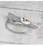Jack Russell Terrier - geometric tie clip with a picture and inscription from Art-Dog