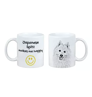 Spitz japonais - tasse avec chien, une tasse joyeuse pour les amoureux des chiens, un cadeau personnalisé de la marque Art-Dog