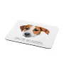 Jack Russell Terrier - geometrisches Mauspad mit Bild und Aufschrift von Art-Dog