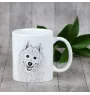 Japanese Spitz, Nihon Supittsu - cup with a dog, cheerful cup for a dog lover, personalized gift from the Art-Dog brand