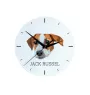 Jack Russell Terrier - horloge murale géométrique avec photo et logo de la marque Art-Dog