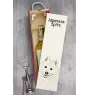 Spitz japonais - boîte à vin avec chien, boîte à alcool avec graphisme, boîte cadeau personnalisée de la marque Art-Dog