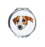 Jack Russell Terrier - miroir avec une image et un motif géométrique de la marque Art-Dog