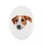 Jack Russell Terrier - Fliese mit geometrischem Bild und Schriftzug der Marke Art-Dog