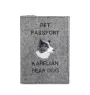 Karelian Bear Dog, Karjalankarhukoira - Dog passport case, document case, gift for the traveller from the Art-Dog brand