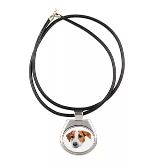 Jack Russell Terrier - necklace with a geometric design and the inscription "Art-Dog"