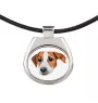 Jack Russell Terrier - necklace with a geometric design and the inscription "Art-Dog"