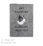 Karelian Bear Dog, Karjalankarhukoira - Dog passport case, document case, gift for the traveller from the Art-Dog brand