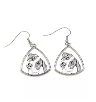 Jack Russell Terrier - dog earrings, hanging earrings with a picture, personalized jewelry with Art-Dog brand print